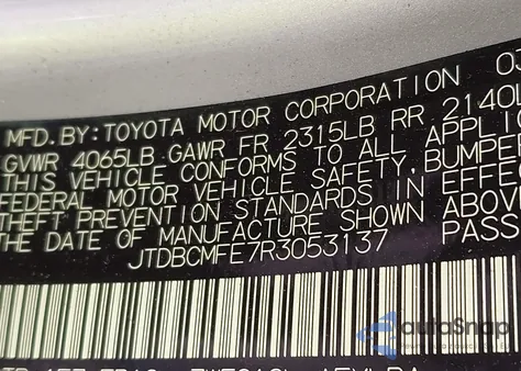 2024 Toyota Corolla Le/Se/Xle/Night Shade z USA, uszkodzony, nr VIN JTDBCMFE7R3053137